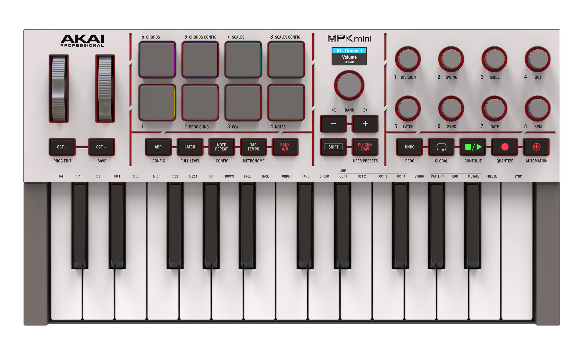 Клавишные инструменты :: MIDI-клавиатуры и контроллеры :: MPK MINI 4 WHITE